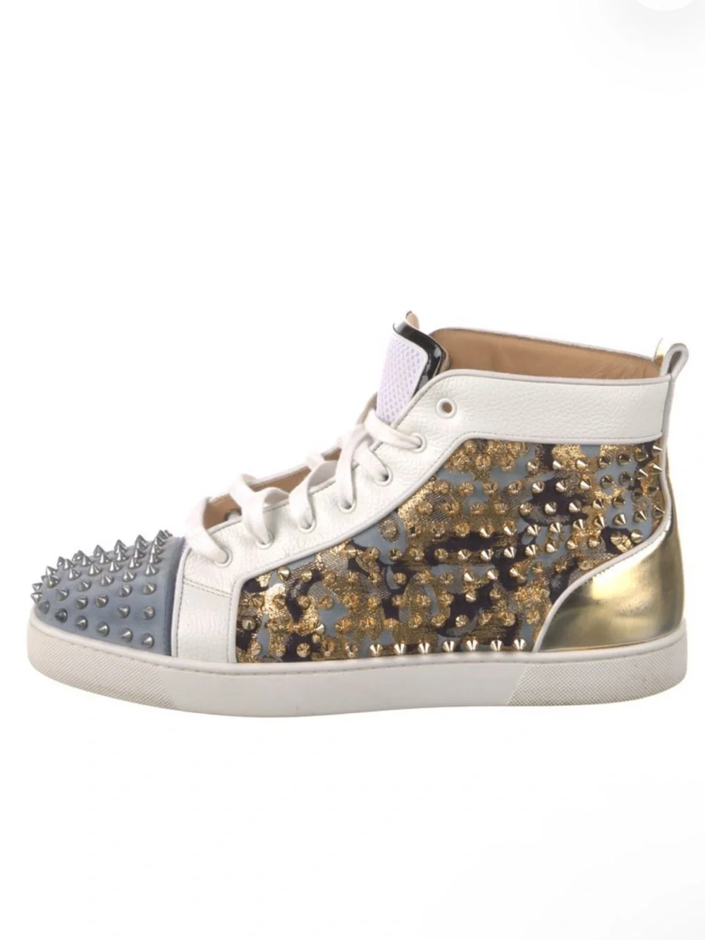 Christian Louboutin Printed High Top Sneakers